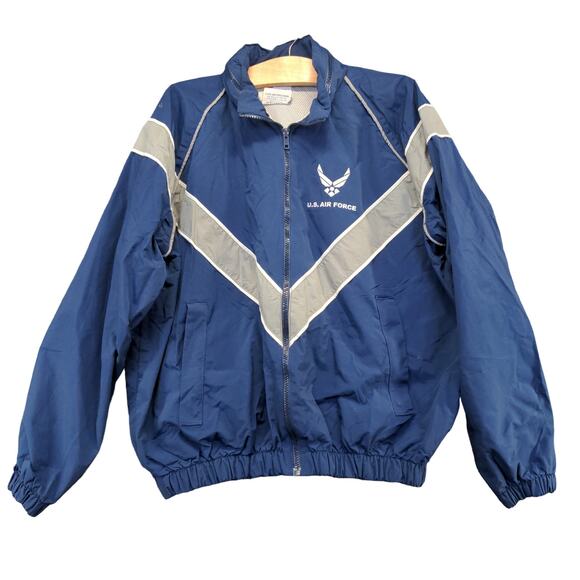 JWOD Skilcraft Men's USAF US Air Force Jacket Blue Size S Short Embroidered Logo - Picture 1 of 14